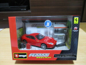  BBurago 1/43 [ Ferrari 550 Maranello ] red race & Play series /pito manner geo llama package * postage 350 jpy 