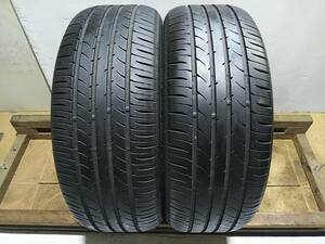 №9963 215/55R17 トーヨー NANOENERGY３PLUS 夏タイヤ 溝有り良品 中古売切り2本SET 法人向け送料安