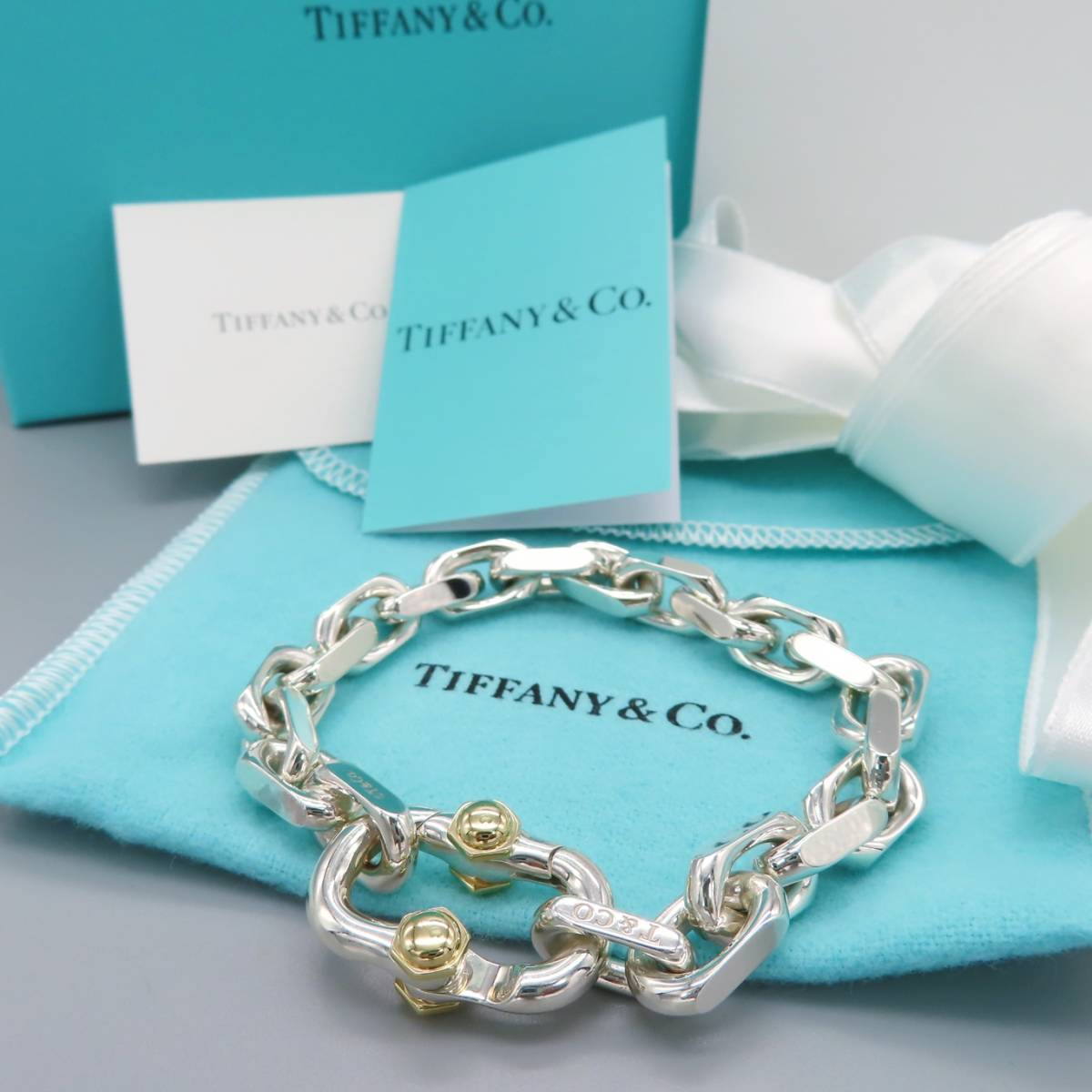 ユニセック Tiffany 喜平 ゴールド ブレスレット DK14の通販 by