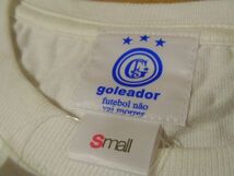 sue910 新品 goleador ゴレアドール 半袖 Tシャツ ホワイト ■ 前後 ロゴプリント ■ クルーネック スポーツ Sサイズ 定価2900円 未使用_画像8