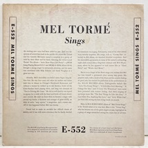 ●即決VOCAL LP Mel Torme / Sings e552 オリジナル10インチ 30838 _画像4