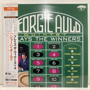 ●00即決 LP GEORGIE AULD ジョージ・オールド plays the winners JP 195j10101 完品、帯に切り抜き Lou Levy 。