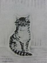 藤田 嗣治、猫７、1929年発行・骨董画集画、新品額装 送料無料、ami5_画像1