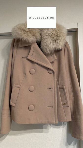 【ウィルセレクション】 WILLSELECTION ファー付き ショートコート ファーの取り外し可能