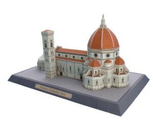 DIYfi Len tse large .. Italy craft paper model 3D construction building education toy handmade adult puzzle game AZ0218