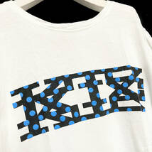 KTZ ケーティーゼット ★ Tシャツ カットソー レディース ロゴ ドット柄 プリント M ホワイト白 半袖 トップス Kokon to zai 古今東西 本物_画像2