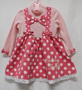 * Shirley Temple * dot skirt piling put on manner One-piece *100* pink * Halloween * Disney * new goods tag *ShirleyTemple*