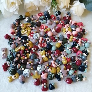 デコパーツ プラパーツ ハンドメイド 材料 手作り パーツ 秋冬色 FM1