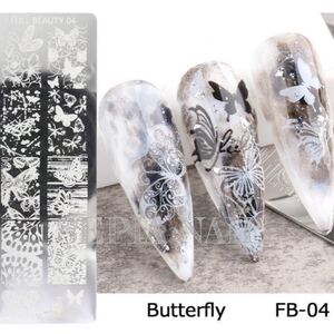 nail ネイル スタンプ プレート バタフライ 蝶々 スタンピング ネイル 2013