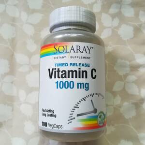 新品未開封 ビタミンC サプリメント 1000mg 100錠 Solaray 健康 免疫 抗酸化 動脈硬化 美肌 美白