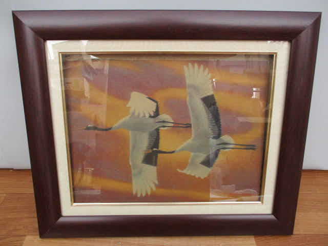 ◆ Sugiyama Yasuyo Painting ◆ Limited Reproduction No. 0432 Approx. 45.5 x 55 cm Yamatane Museum of Art Framed Painting Bird Crane Interior Display Artwork♪H-21003, Painting, Japanese painting, Flowers and Birds, Wildlife