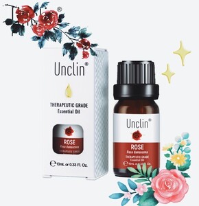 バラUNCLINエッセンシャルアロマセラピーオイル100%ピュア10ml