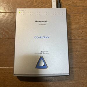 Panasonic USB外付けポータブルCD-R/RWドライブ KXL-RW20AN+ACアダプターKX-WZ705 通電のみ確認