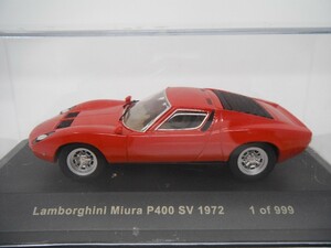 ■ixo POST HOBBYイクソモデル ポストホビー999個限定『1/43 PS008A LAMBORGHINI MIURA P400 SV 1972 ランボルギーニミウラ ミニカー』