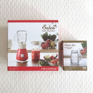 【新品未使用】レコルト ソロブレンダーソラン 別売ガラスジャー付