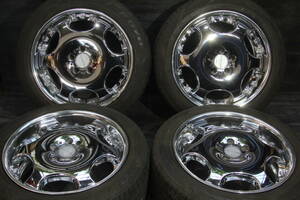 条件付送料無料 メッキ AME SHALLEN 18×8.5J +38 5H PCD114.3 TOYO NANOENERGY3PLUS 225/50R18 4本セット エスティマ エリシオン 等 /ウ