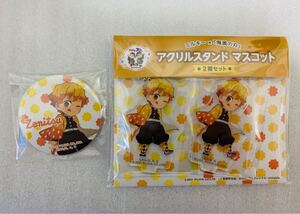 鬼滅の刃 不二家 ミルキー コラボ アクスタ アクリルスタンド 缶バッジ 善逸 セット