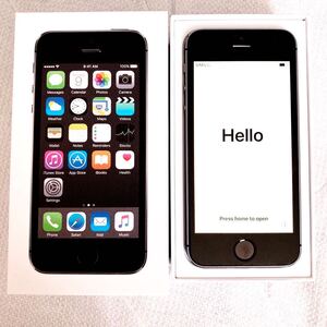 b55)Apple iPhone 5s 16GB Space Gray ME332J/A アイフォーン スペースグレー 初期化済み 修理履歴なし アップル スマートフォン スマホ