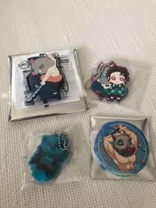 鬼滅の刃 伊之助 ラバスト アクキー アクスタ ここみえ 無限列車編缶バッジ ラバスタ キーホルダー 炭治郎