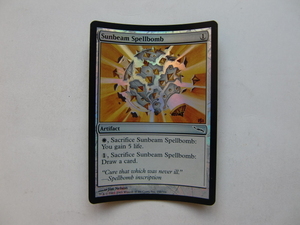 バイン　MTG 陽光の呪文爆弾/Sunbeam Spellbomb foil 英語1枚