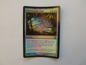 バイン　MTG エーテル鋳込みの紙片/Etherwrought Page foil 英語1枚