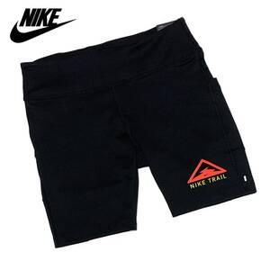新品 Mサイズ ナイキ レディース ランニング ハーフ パンツ NIKE TRAIL ウィメンズ ファスト トレイル ショート ブラック CU6264-010