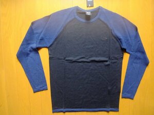  Oacley мужской M (US-S) Италия производства высококлассный свитер шерсть 50% темно-синий 434242 новый товар обычная цена 13000