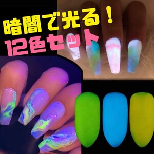 蛍光 ネイル素材 パーツ パウダー ハロウィン ネイルパーツ ジェルネイル セルフネイル ネイルチップ ネイル