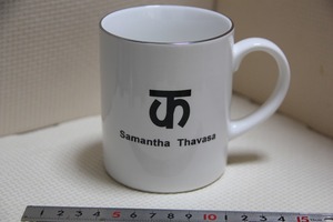 陶器製 Samantha Thavasa マグカップ ホワイト 2019 プレミアム会員 検索 白 サマンサタバサ ロゴ マーク グッズ マグ コップ