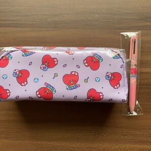 BT21 ポケットポーチ 3色ボールペン(TATA)