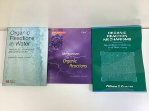 有機反応　洋書　3冊セット　英語/有機化学/Organic Reactions/メカニズム/原理/応用/化学反応【ta04e】