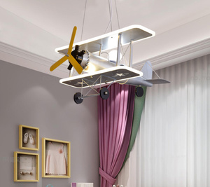 Самолет типа подвесная легкая детская комната освещение люстра рекомендуется модной творческой внутренней спальни 2 цвета