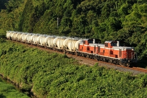 鉄道 デジ 写真 画像 DD51 国鉄色重連 岡見貨物 3