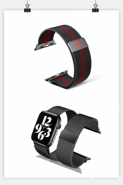 Apple Watch バンド　ステンレス金属ベルト　38/40/41mm 磁石2本　アップルウォッチ ベルト