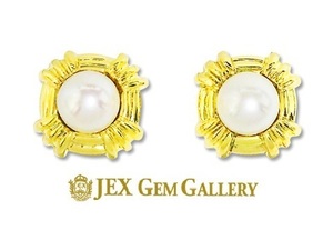 Tiffany&Co. [ Tiffany ]K18 Akoya pearl earrings (No.60724)