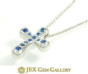 Tiffany &amp; Co. Tiffany Pt950 Sapphire Pendence № 123523