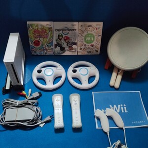 任天堂 Wii マリオカート ハンドル 太鼓の達人 タタコン セット