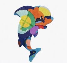 送料無料 新品 未開封 正規品 KAWS TOKYO FIRST Puzzle 1000 pieces PIRANHAS WHEN YOU'RE SLEEPING カウズ パズル イルカ ベアブリック_画像2