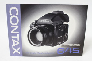 * secondhand goods * Contax 645 use instructions ( French * Spanish )