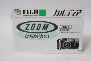 ★中古品★FUJIFILM　フジ　ズームカルディア900　使用説明書