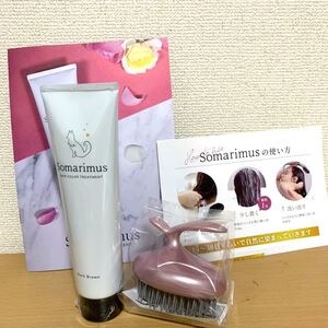 新品未開封☆Somarimus ソマリマスヘアカラートリートメント【ダークブラウン】200g 専用コーム付き