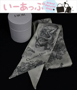  Dior scarf necktie tsui Lee beautiful goods white animal p24