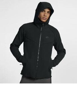 送料無料 S●定価21,600円 ナイキ テック パック フーデッド ジャケット 黒 NIKE 928552-010 JKT スポーツウェア パーカー アウター