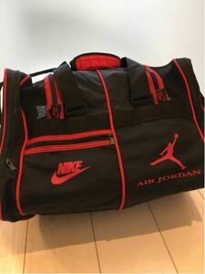 NIKE Air jordan сумка на плечо барабан задний Nike Jordan чёрный красный редкость баскетбол Jim сетка jordan1 подлинная вещь 90 годы 