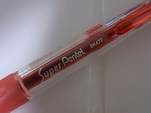 ぺんてる　ボール径0.7mm　Super Pentel （スーパー ぺんてる） 油性ボールペン　BK477 赤_画像2