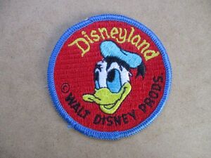 70s Disneyland ディズニーランド『ドナルドダック』ヴィンテージ刺繍ワッペン/ドナルド ディズニーDisneyパッチ キャラクター S14