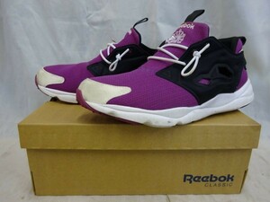 S_09 Reebok スニーカー FURYLITE フューリーライト 27cm V69437 リーボック パープル【中古】