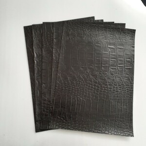 ハンドメイド用本革クロコ柄5枚