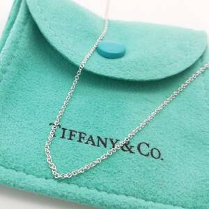 未使用 Tiffany&Co. ティファニー シルバー ネックレス チェーン SV925 40㎝ II14