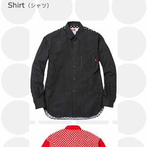 supreme 黒XS 2014SS COMME des GARCONS SHIRT コムデギャルソン　シュプリームコラボ